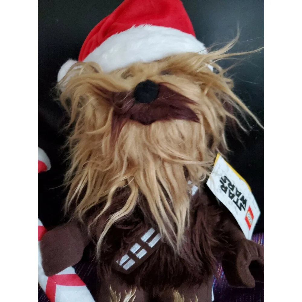 LEGO Star Wars CHEWBACCA W/ Candy Cane Holiday Christmas 13” Plush 2020 - Picture 2 of 3